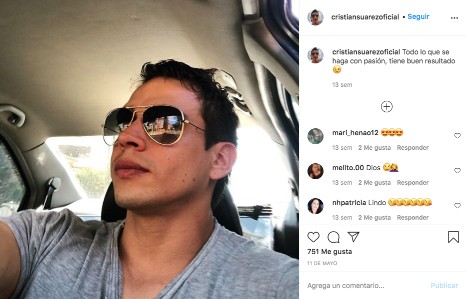 Cristián Suárez, llorón de Protagonistas de Nuestra Tele