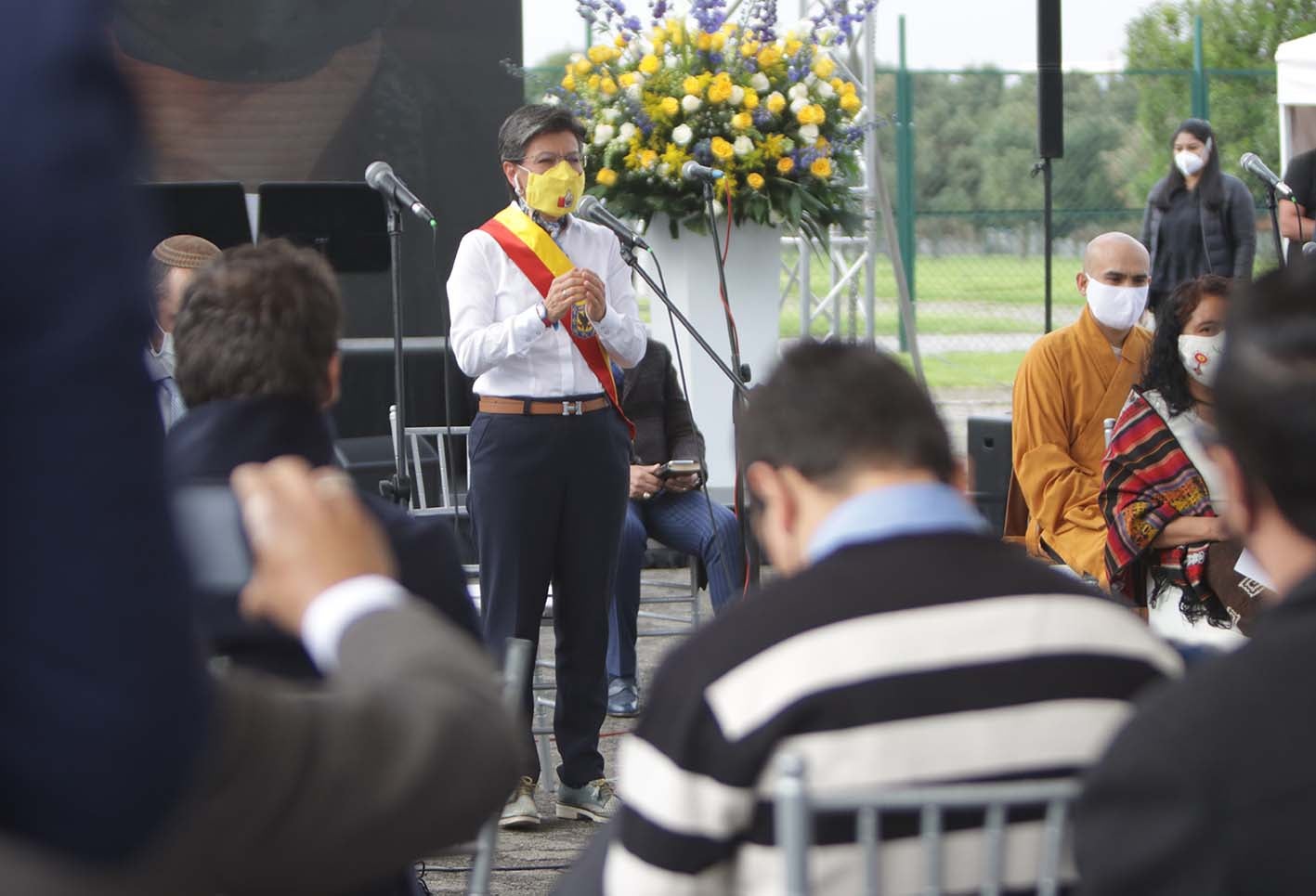 Claudia López / Celebración de cumpleaños de Bogotá en pandemia