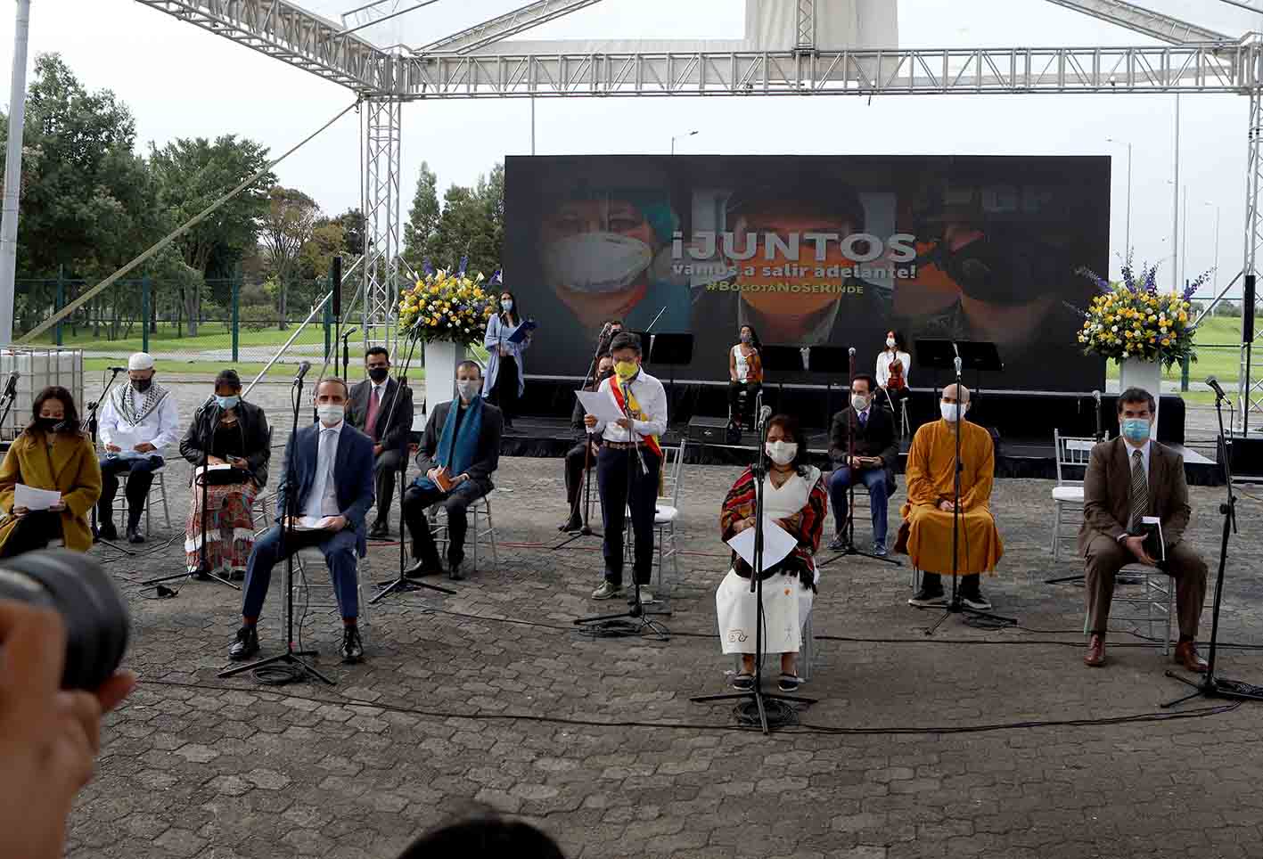 Claudia López / Celebración de cumpleaños de Bogotá en pandemia