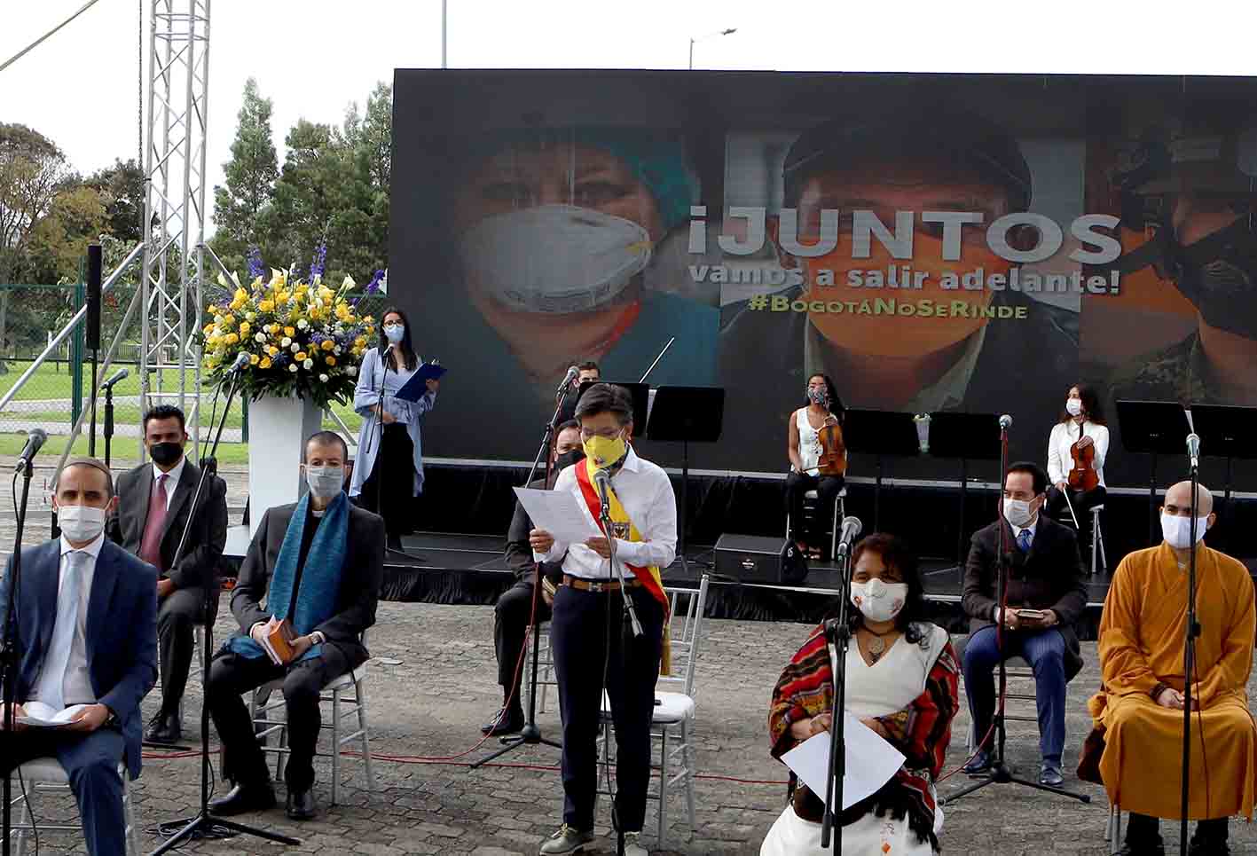 Claudia López / Celebración de cumpleaños de Bogotá en pandemia