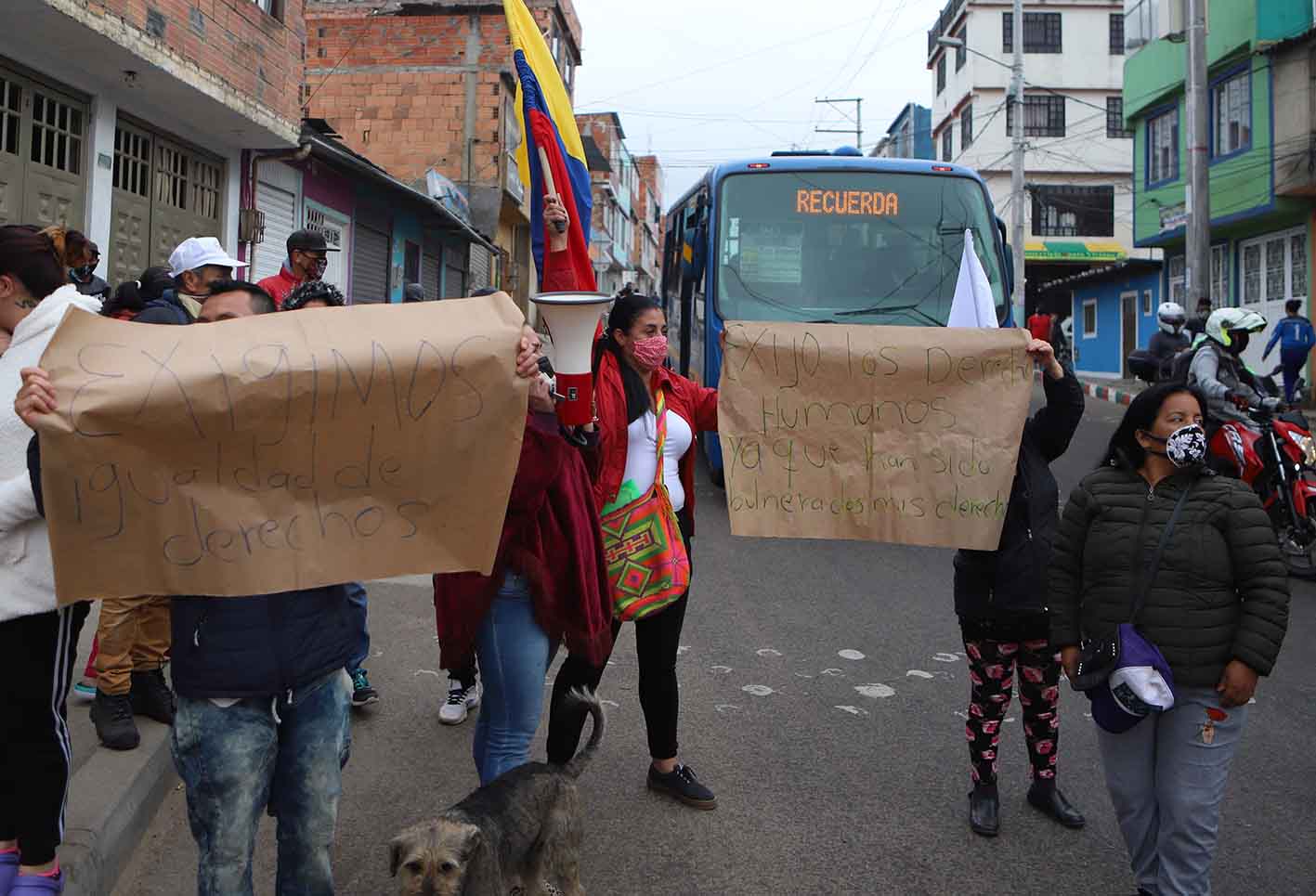 Protestas en Ciudad Bolívar por falta de ayudas