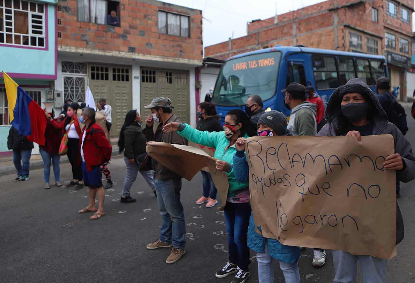Protestas en Ciudad Bolívar por falta de ayudas