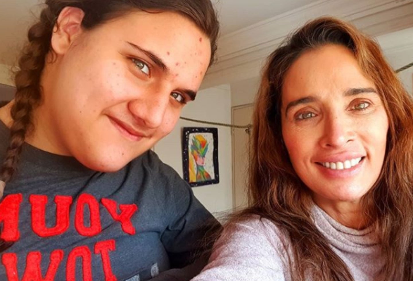 Luly Bossa y su hijo Ángelo