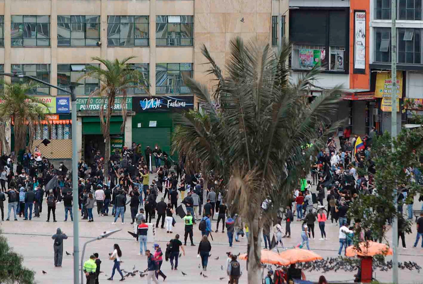 Comerciantes de San Victorino adelantan protesta