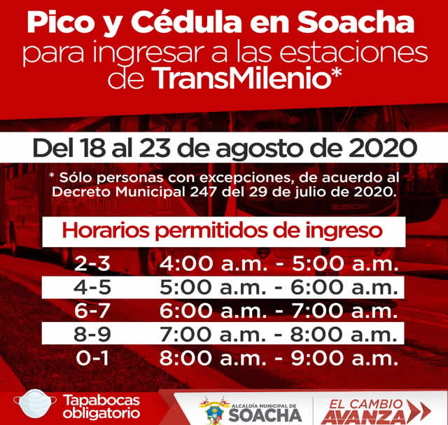 Pico y cédula en Soacha