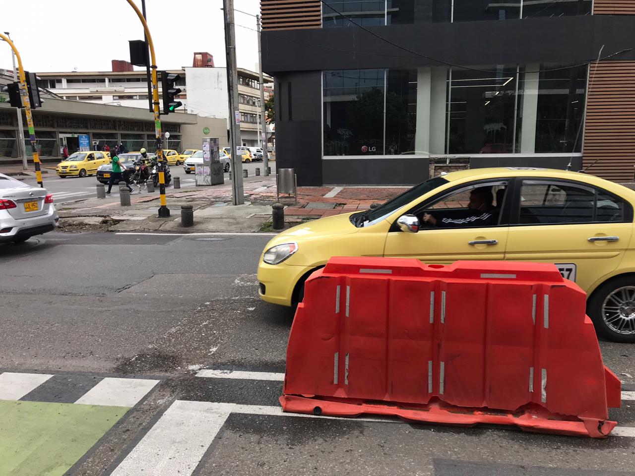 La Carrera Séptima es uno de los corredores que cuenta con separadores.