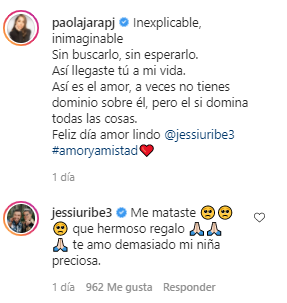 Captura del Instagram de Paola Jara