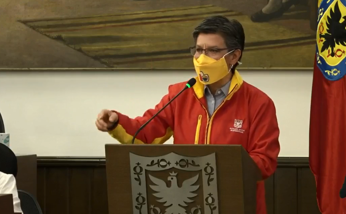 La alcaldesa de Bogotá, Claudia López.