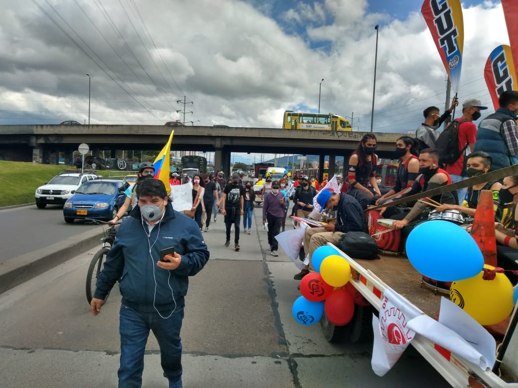 Caravana de las centrales Obreras