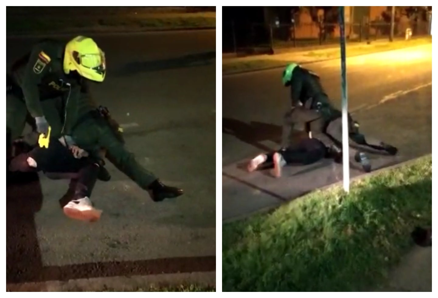 Abuso de policías en Barrio Villa Luz en Bogotá