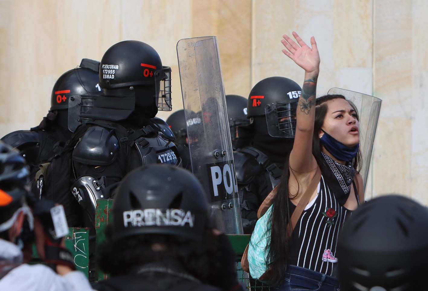 Protestas en Bogotá, 21 de septiembre de 2020
