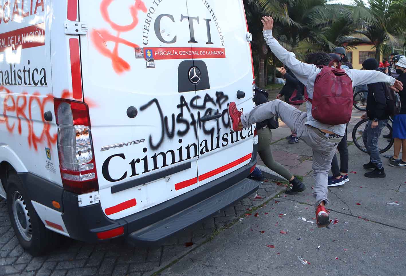 Protestas en Villa Luz por la muerte de Javier Ordóñez