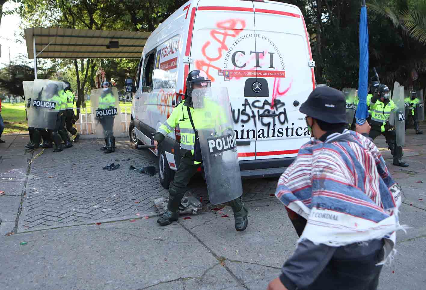 Protestas en Villa Luz por la muerte de Javier Ordóñez