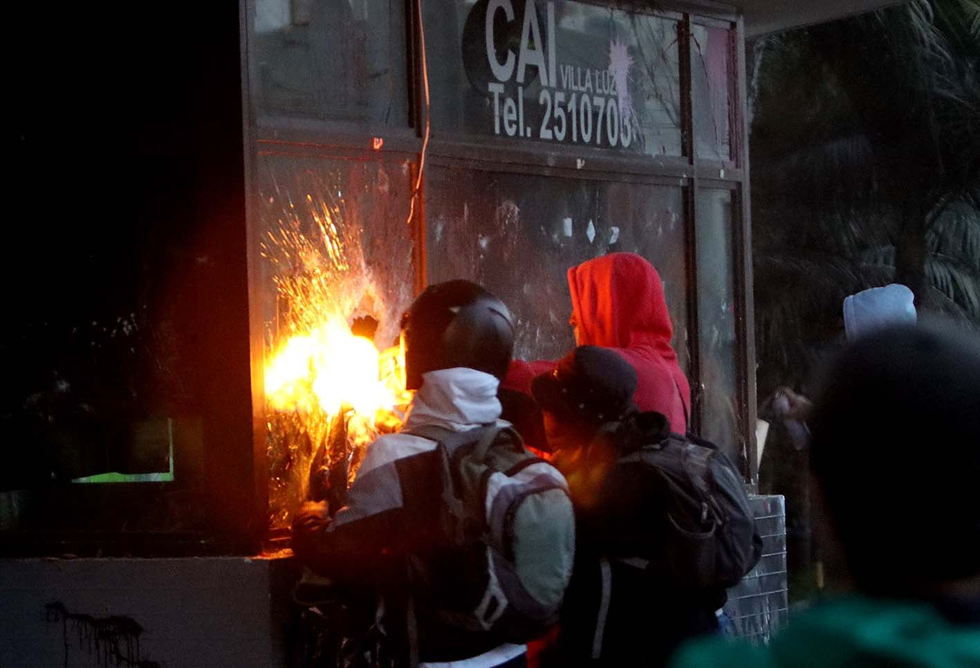 Protestas en Villa Luz, 10 de septiembre de 2020