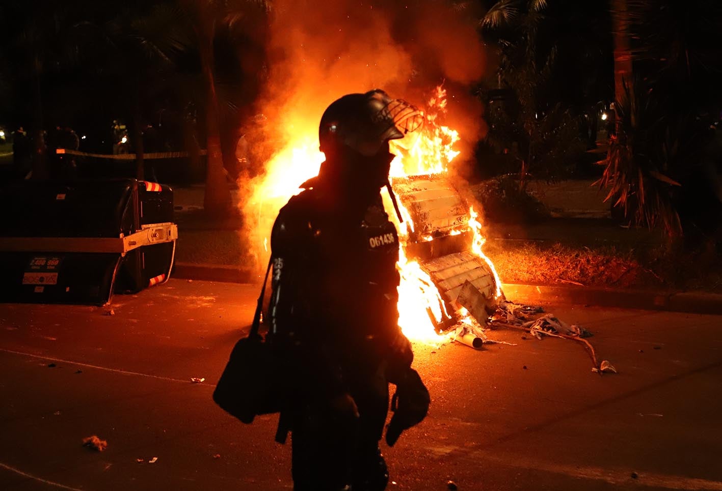 Protestas en Villa Luz, 10 de septiembre de 2020
