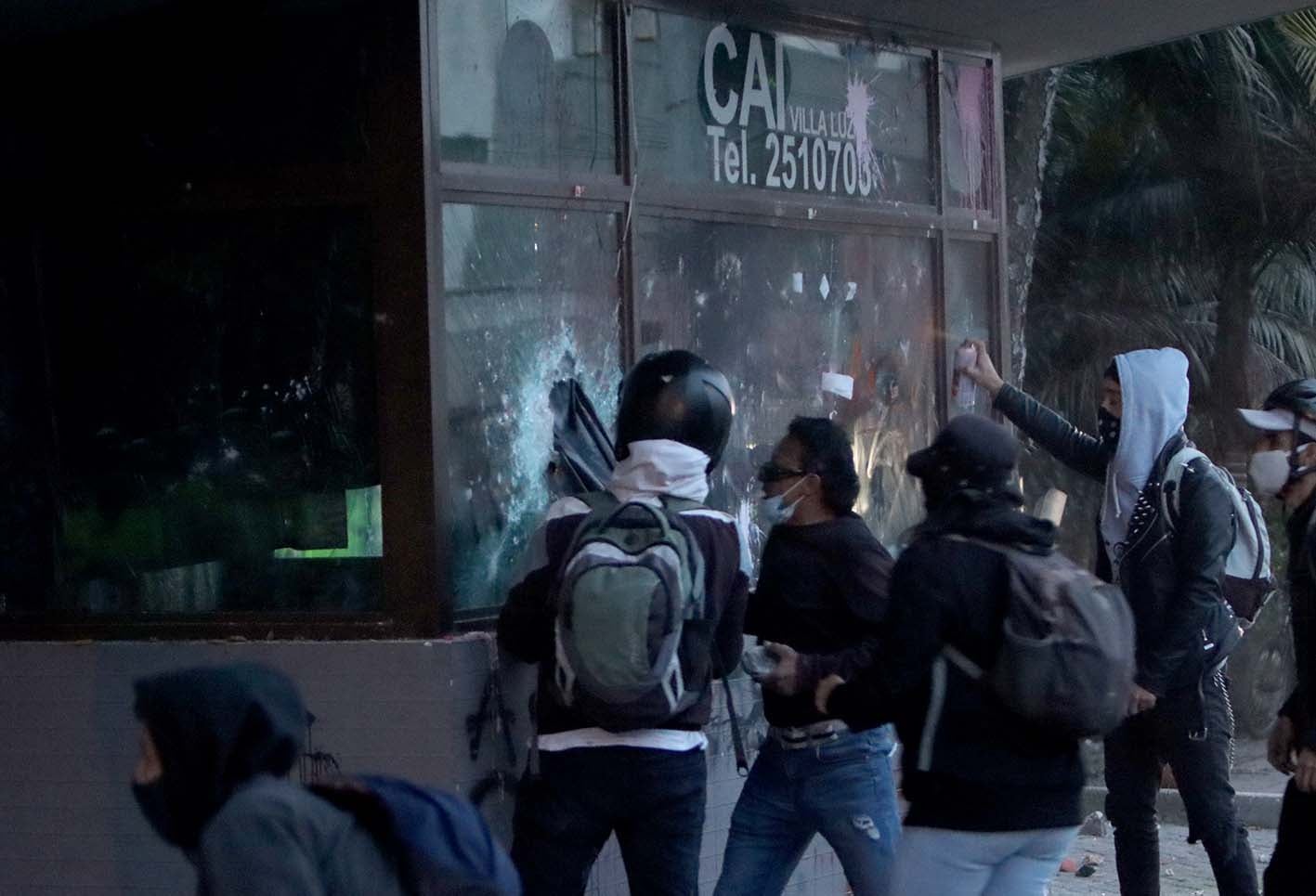 Protestas en Villa Luz, 10 de septiembre de 2020