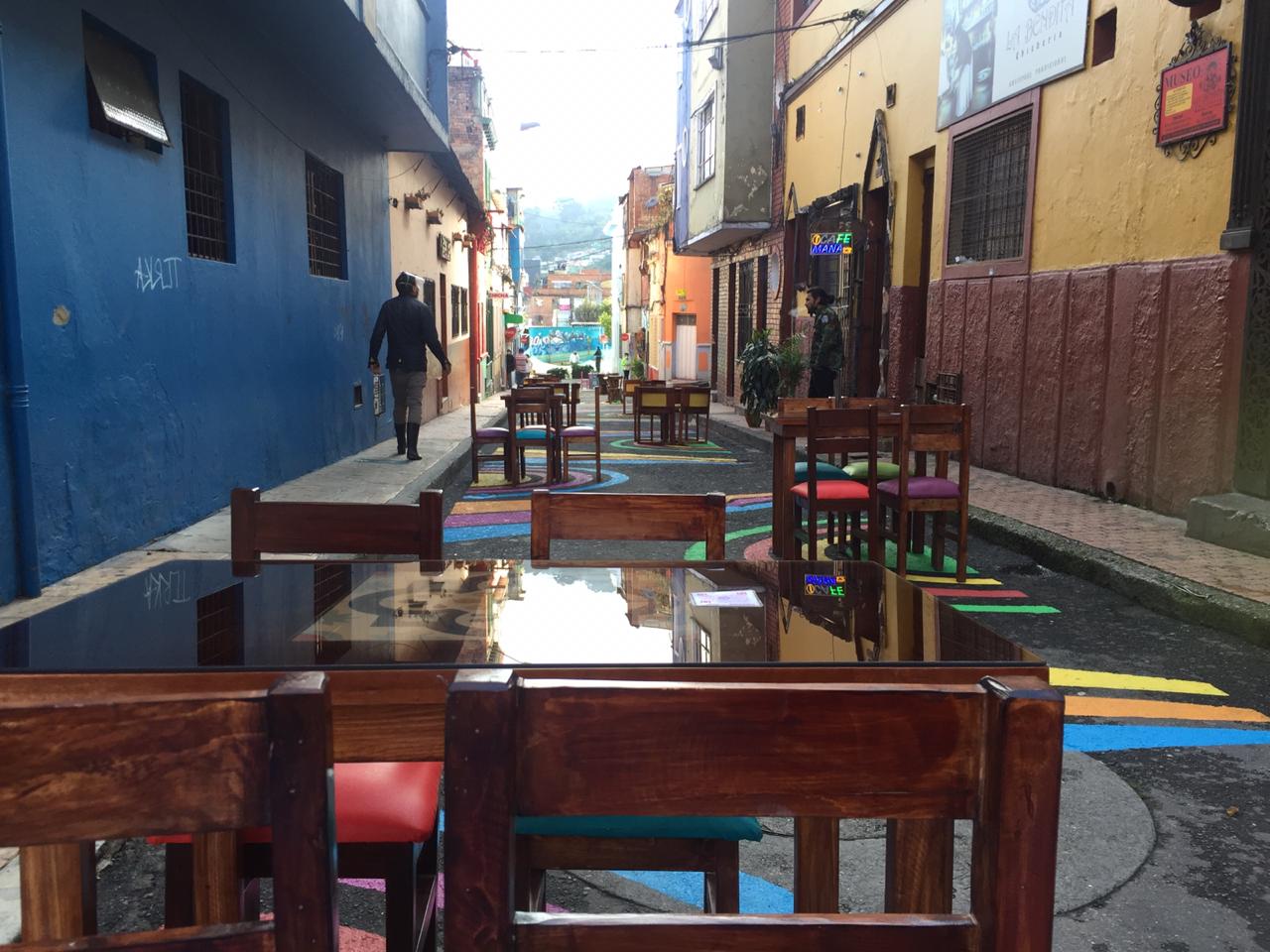 Restaurantes al aire libre, en Bogotá