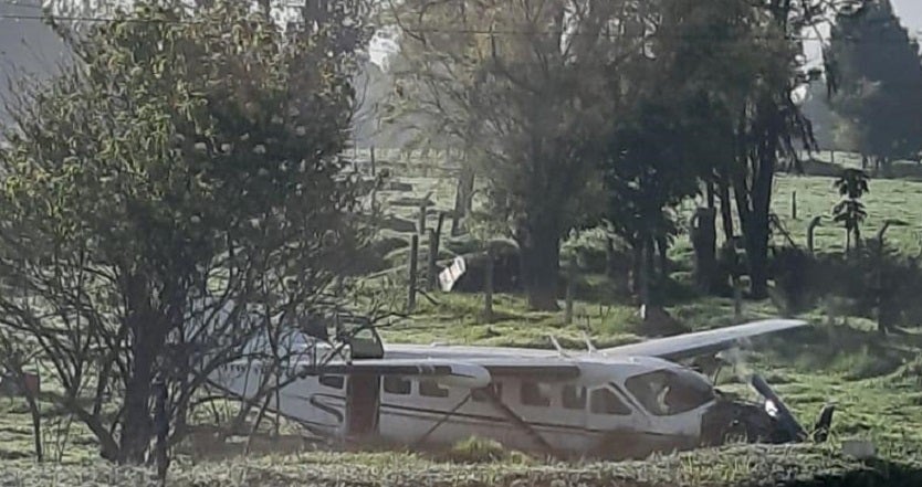 Cae avioneta en Bogotá
