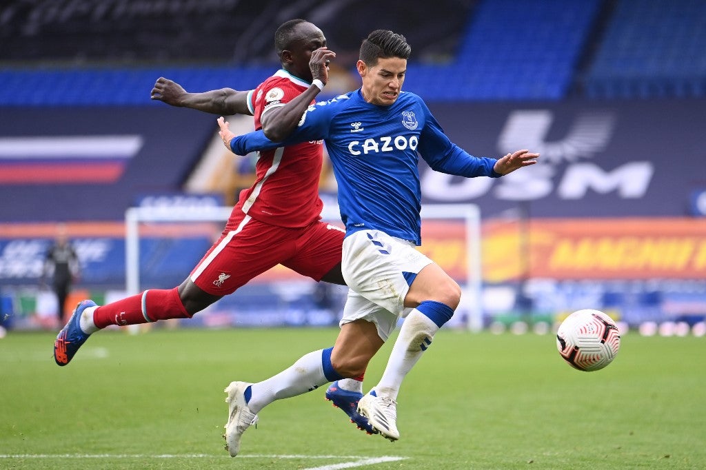 James Rodríguez, Everton vs Liverpool