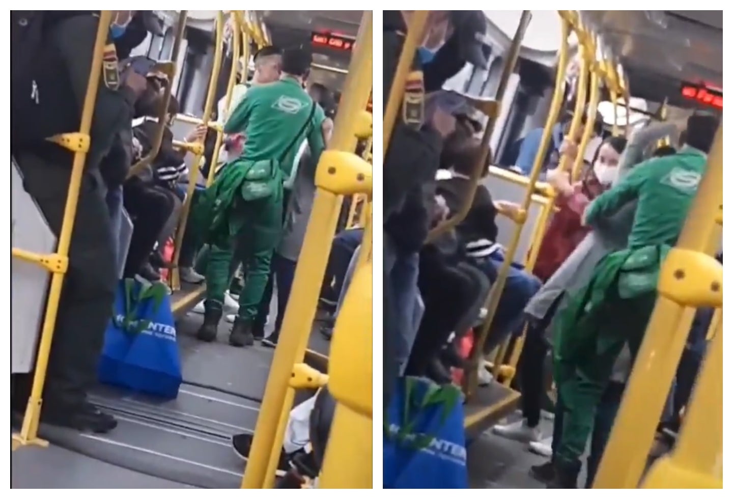 Baile en Transmilenio