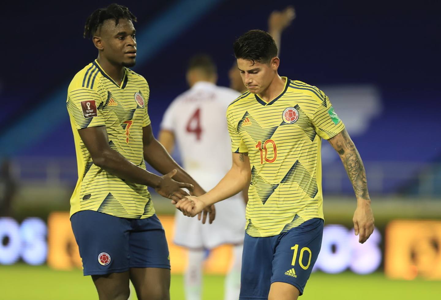Duván Zapata y James Rodríguez