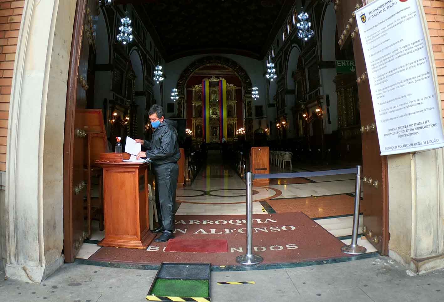 Iglesias Católicas con protocolos de bioseguridad / Coronavirus en Colombia