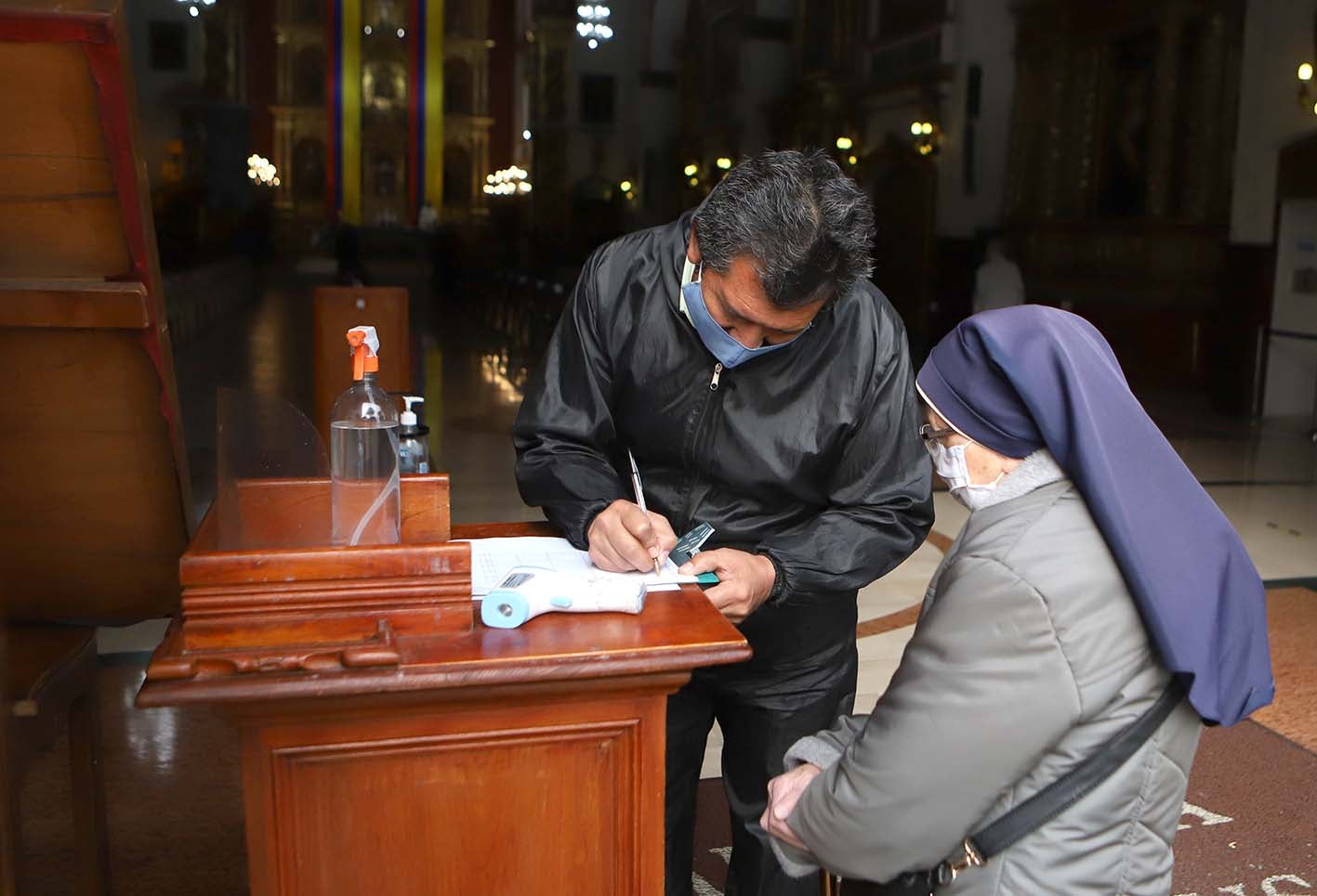 Iglesias Católicas con protocolos de bioseguridad / Coronavirus en Colombia