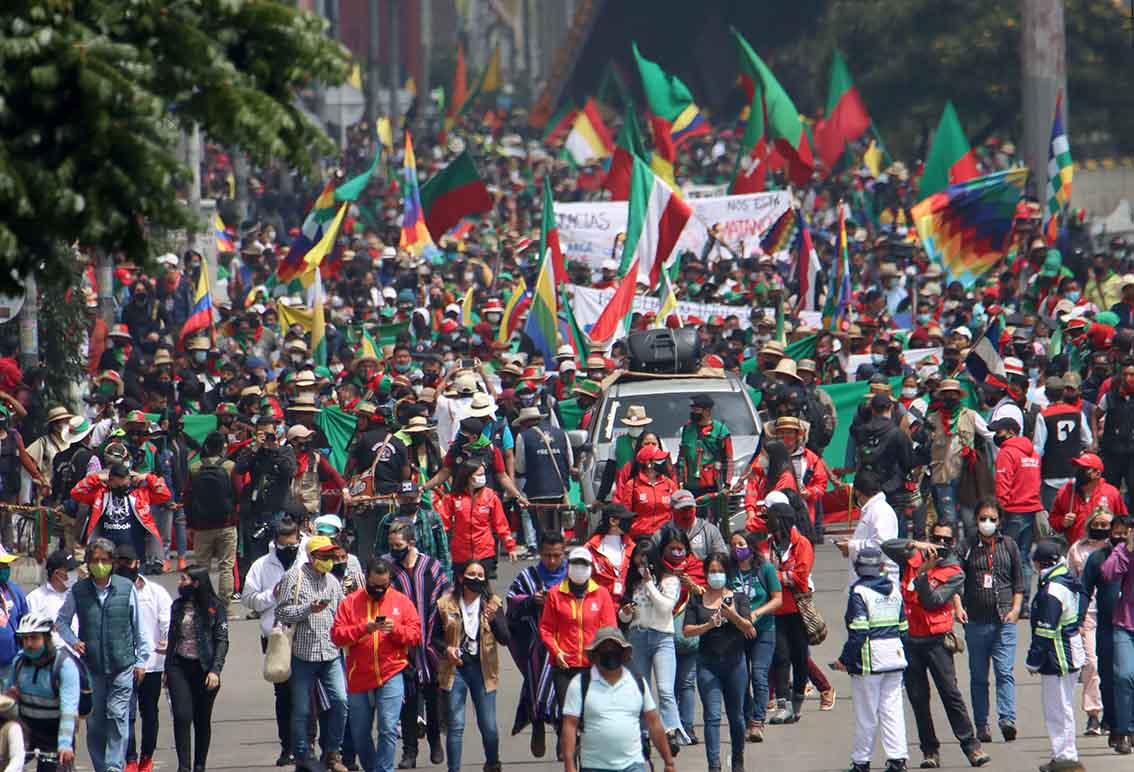 Minga indígena y su recorrido por Bogotá