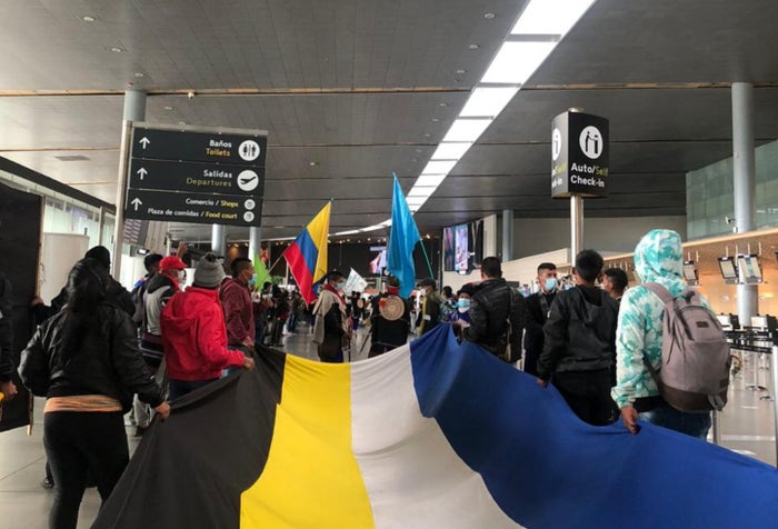 Indígenas protestan en El Dorado