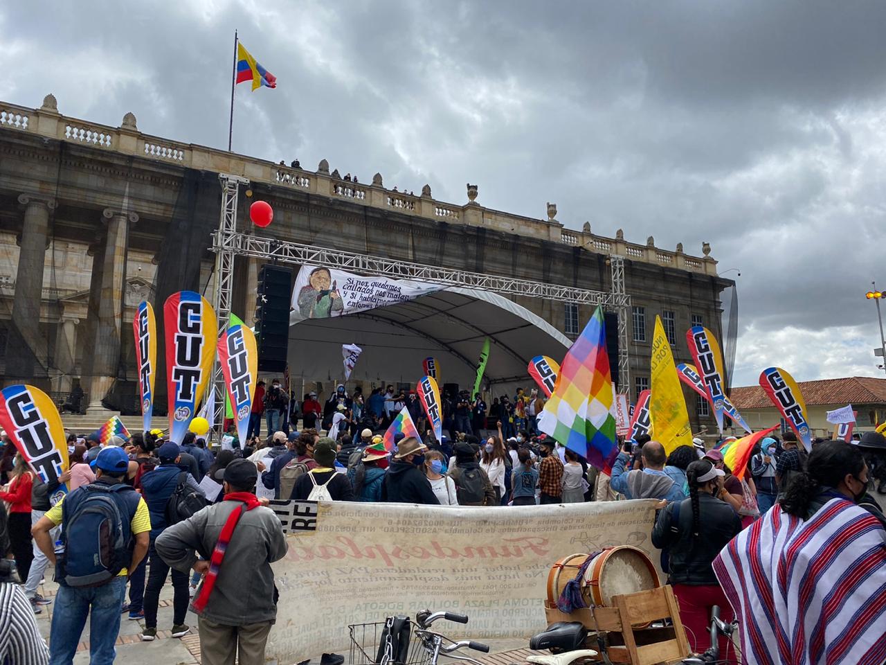 Marchas de la Centrales Obreras en Bogotá