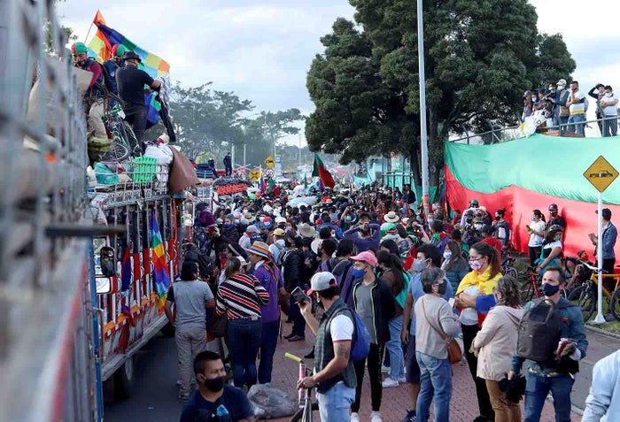 Minga Indígena anuncia movilización este lunes en la Plaza de Bolívar