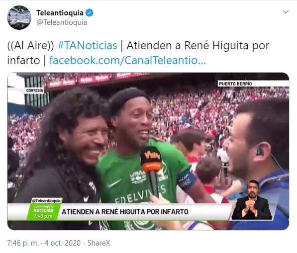 René Higuita, telenatioquia