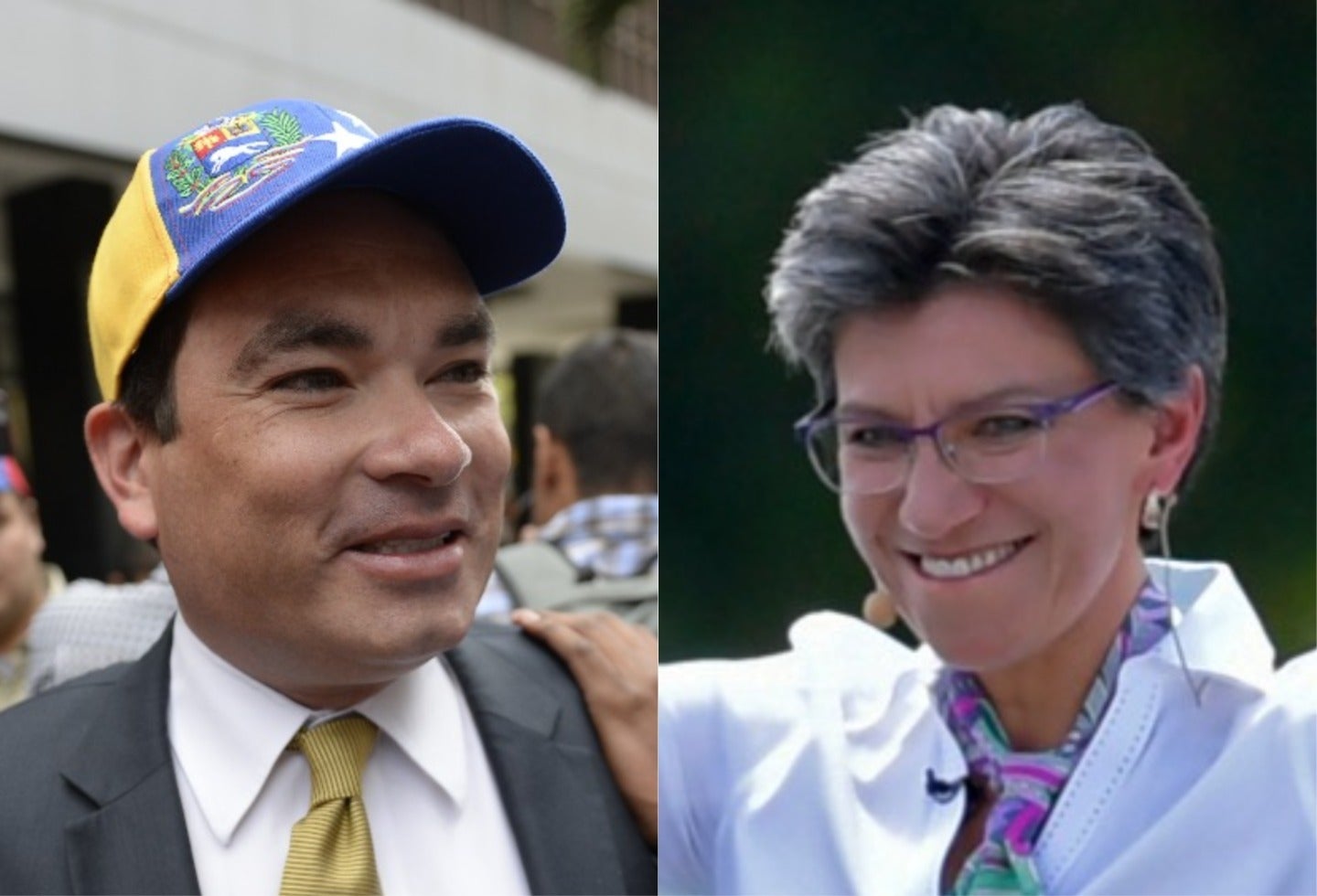 Tomás Guanipa y Claudia López