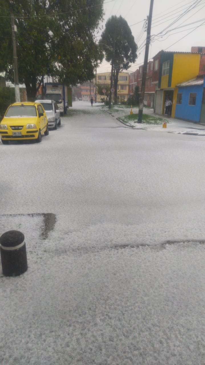 Granizada en Bogotá