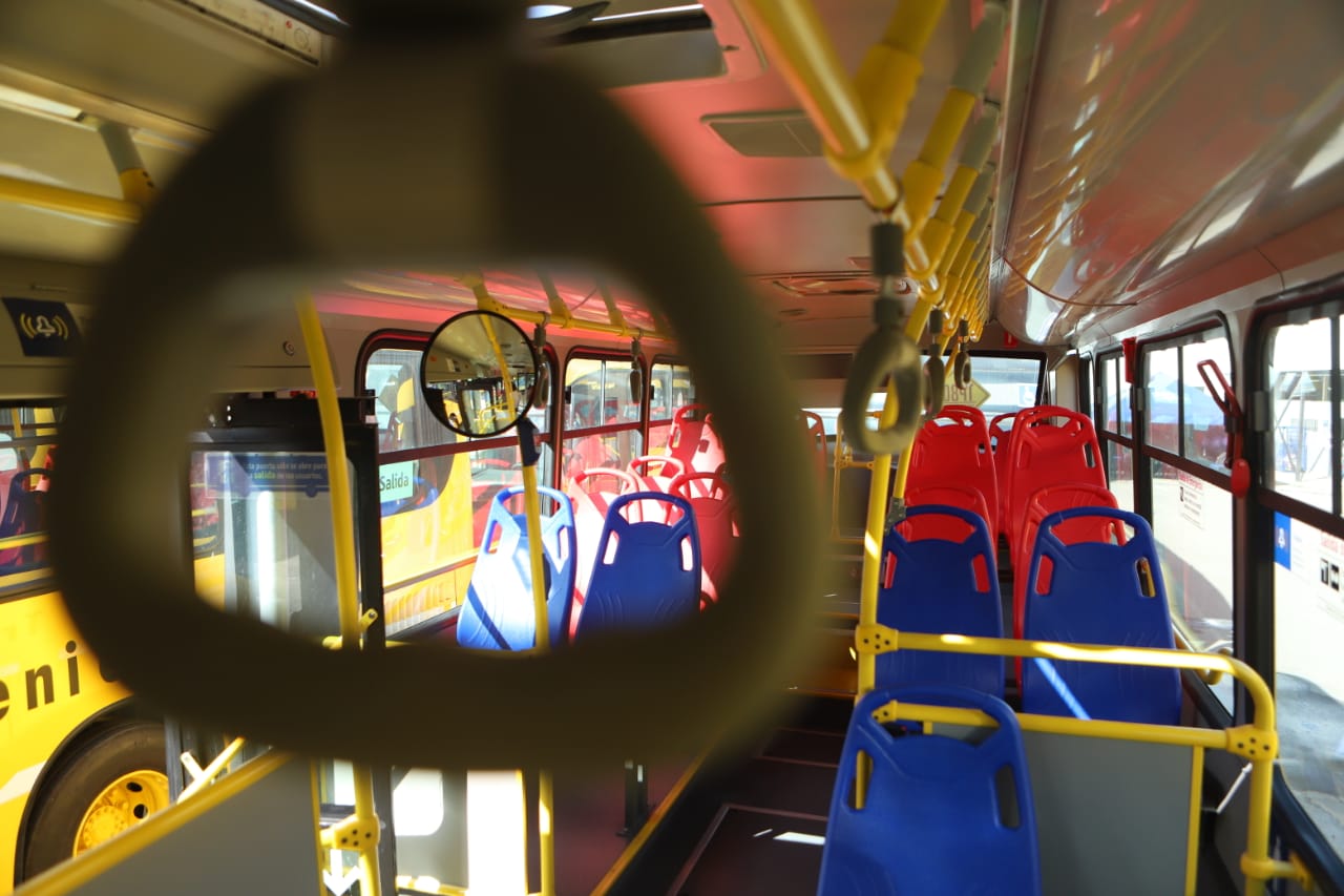 Nuevos buses amarillos de Transmilenio