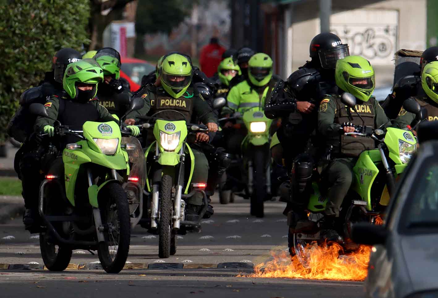 Disturbios en la Universidad Nacional el sábado 21 de noviembre de 2020