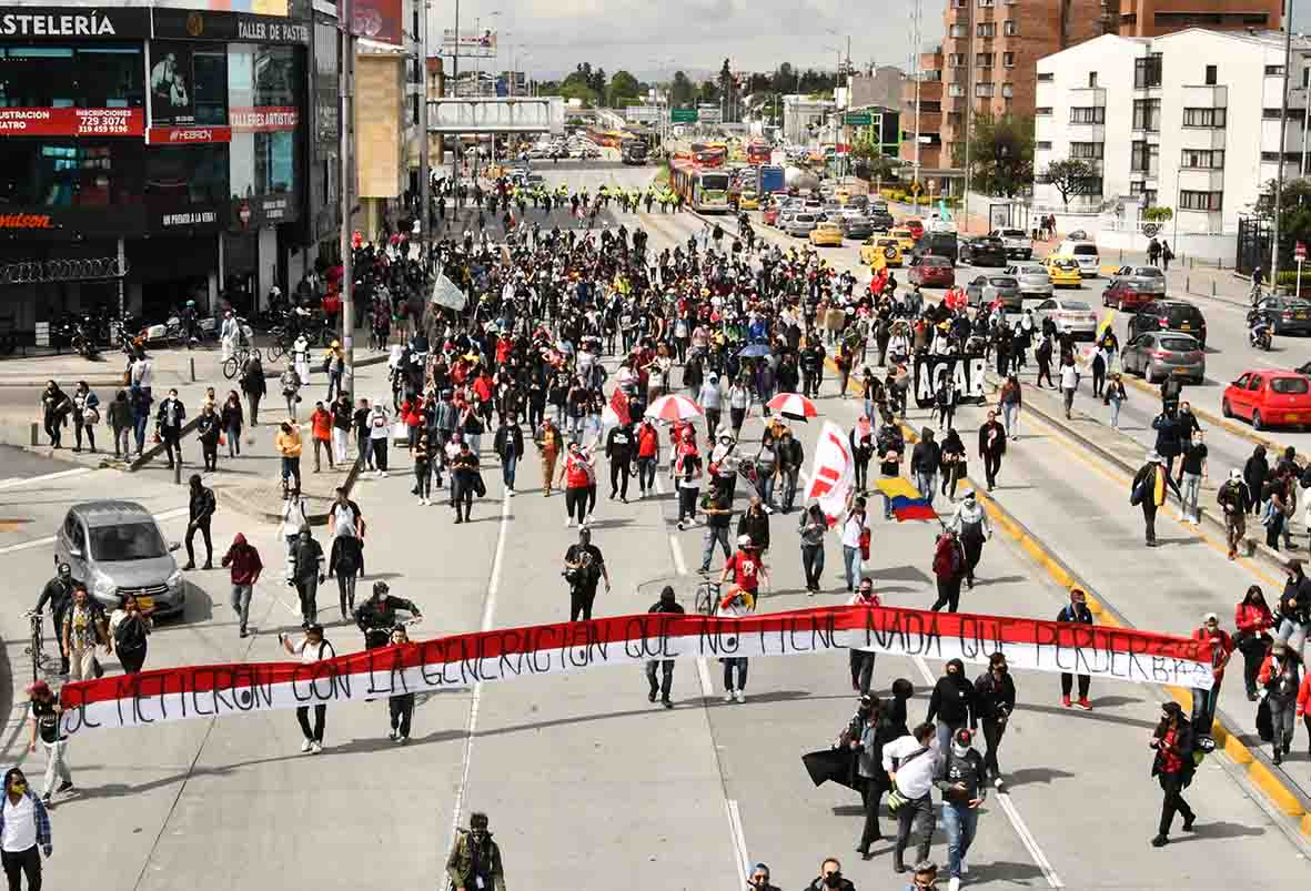 Protestas en Bogotá 21 de noviembre