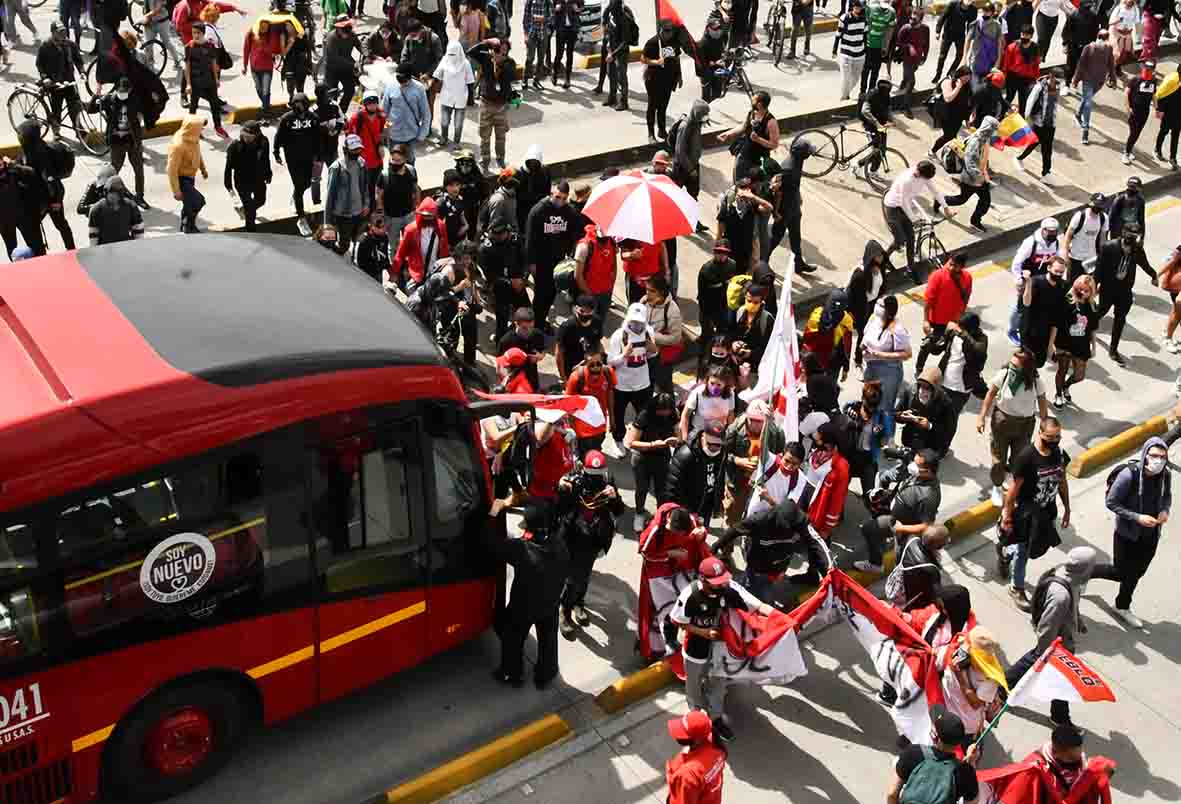 Protestas en Bogotá 21 de noviembre