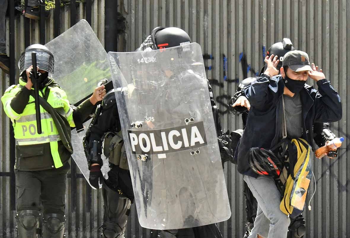 Protestas en Bogotá 21 de noviembre