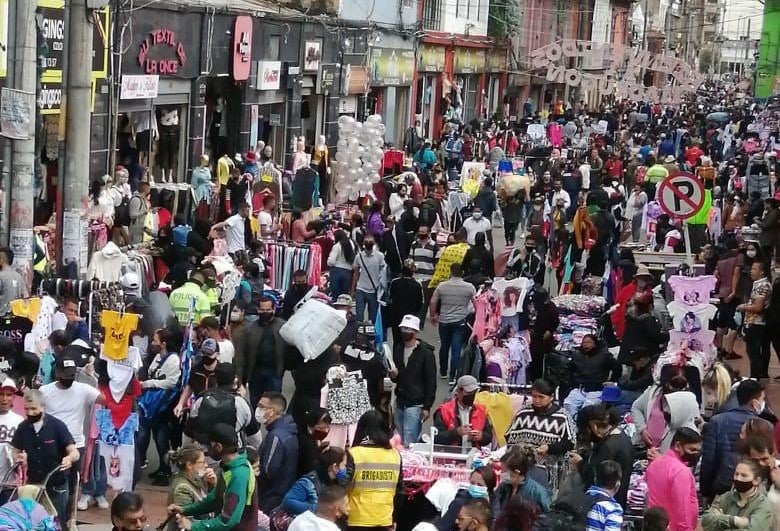 Aglomeraciones en San Victorino