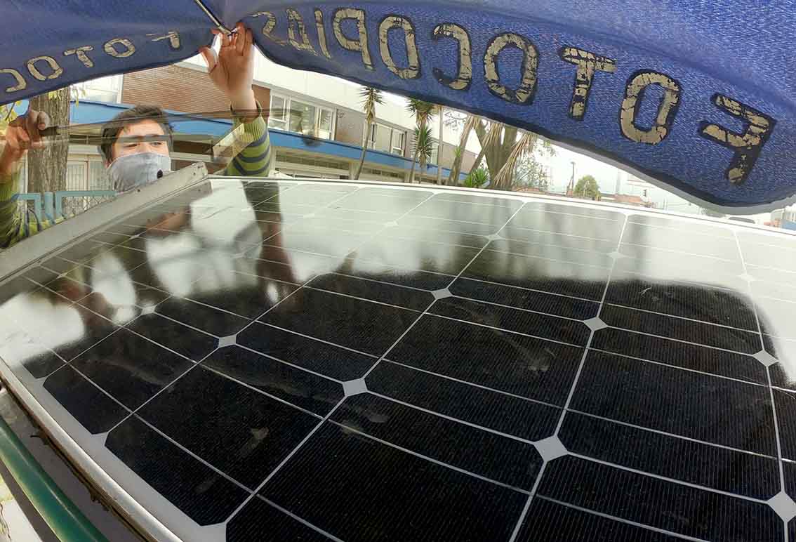 Fotocopiadora con luz solar, una idea para evitar dañar el planeta