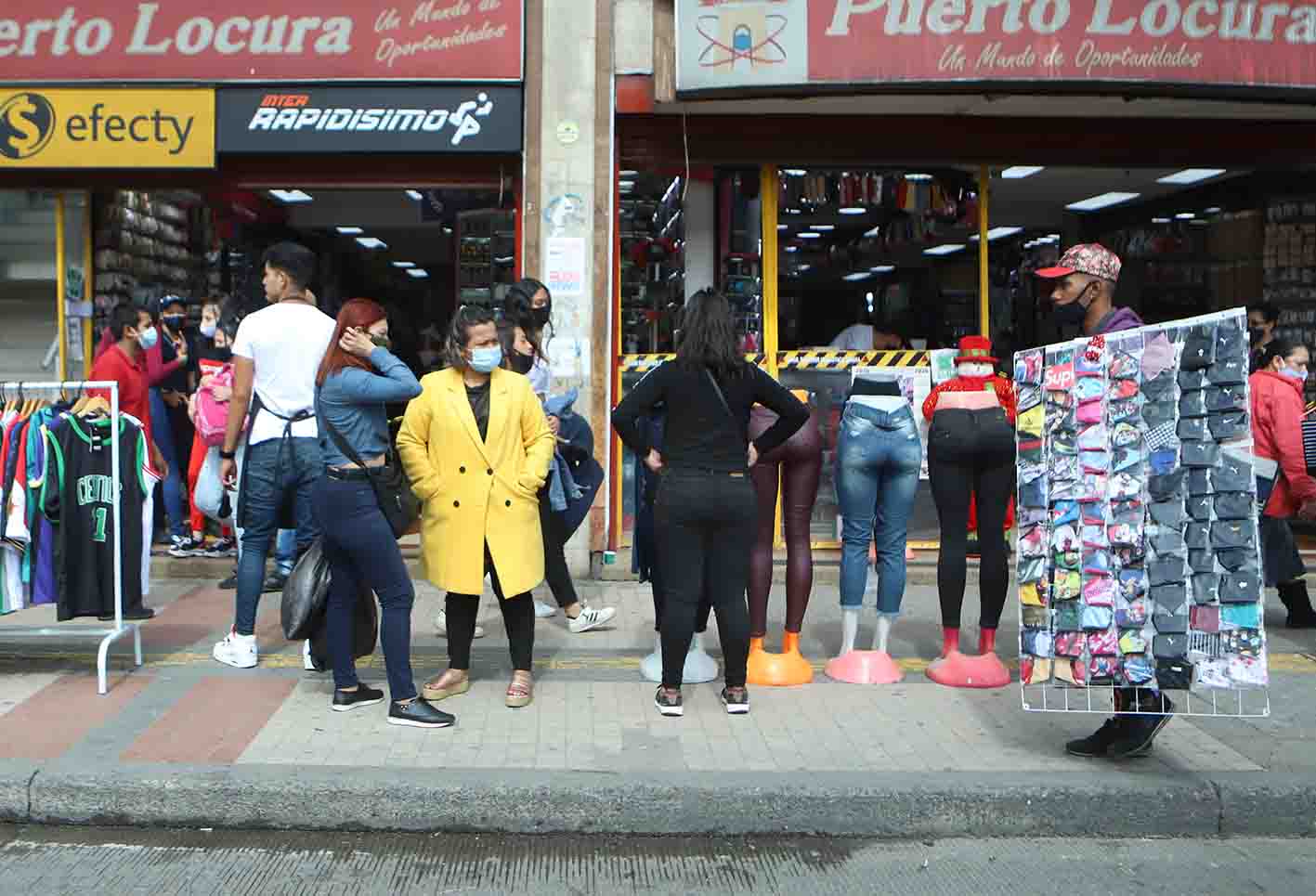 Aglomeraciones en San Victorino