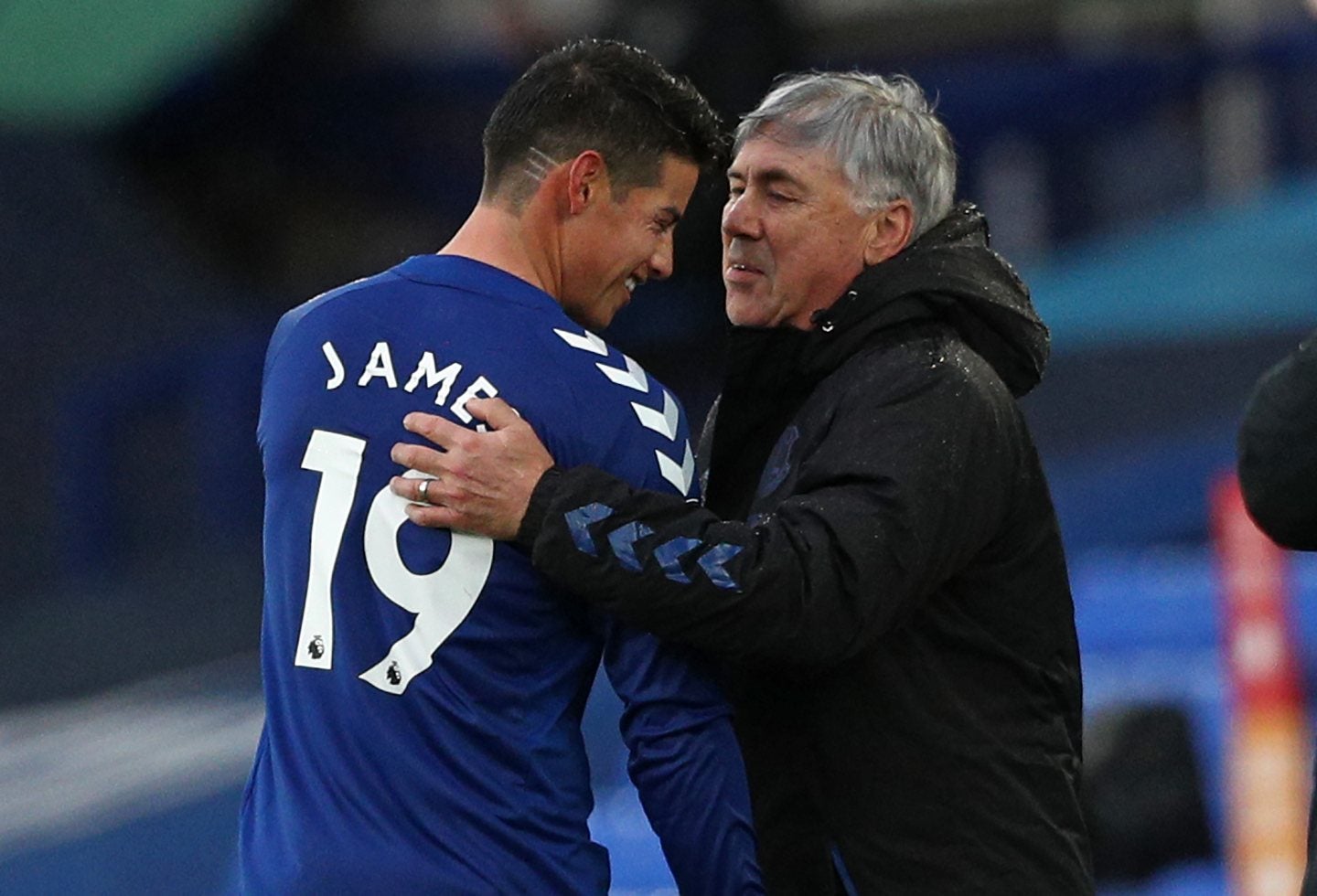 James y Ancelotti