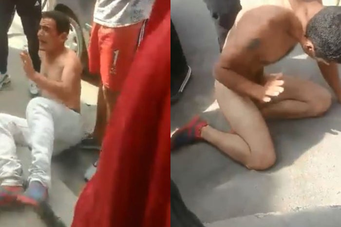 Muchedumbre golpeó, desnudó y humilló a ladrón en Bogotá