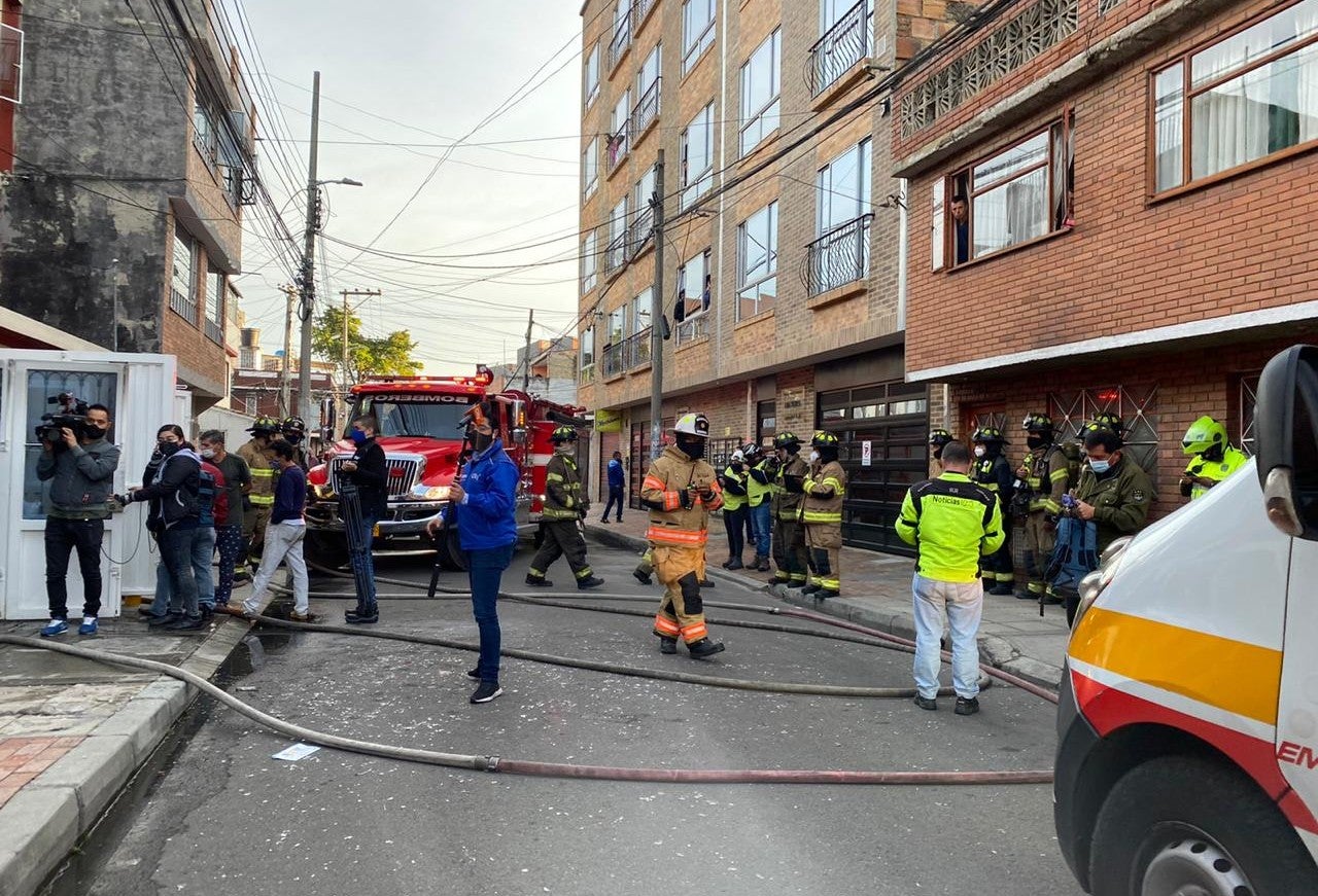Incendio de vivienda en Bogotá
