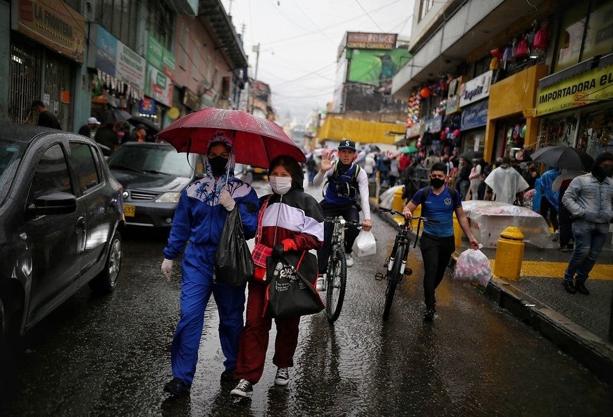 Aglomeraciones en San Victorino