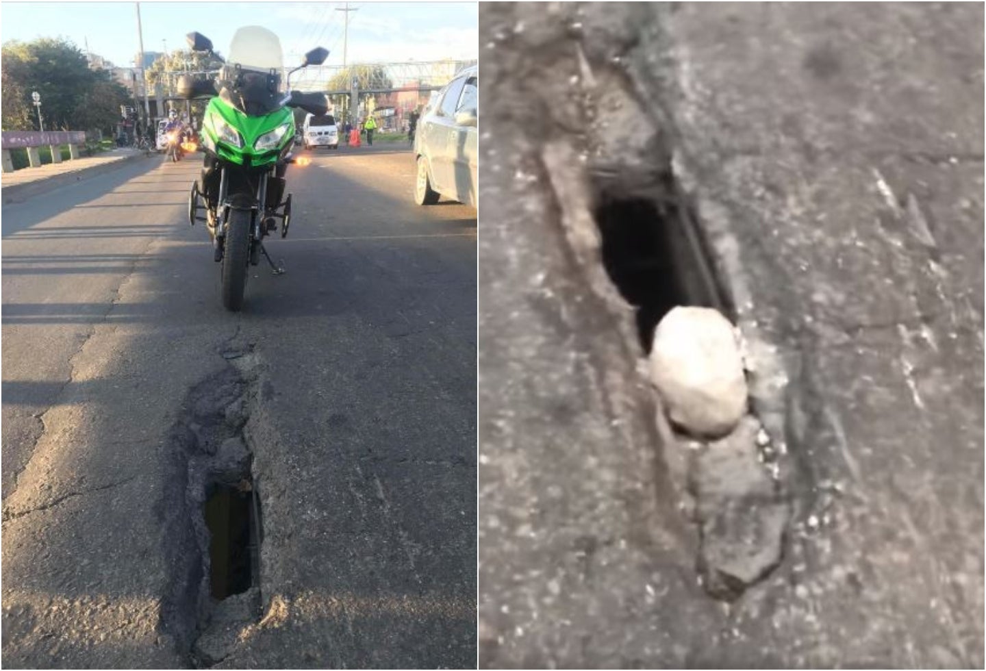 Huecos asesinos en Bogotá