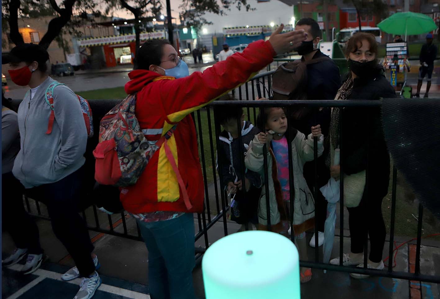 Novenas navideñas al aire libre en Bogotá