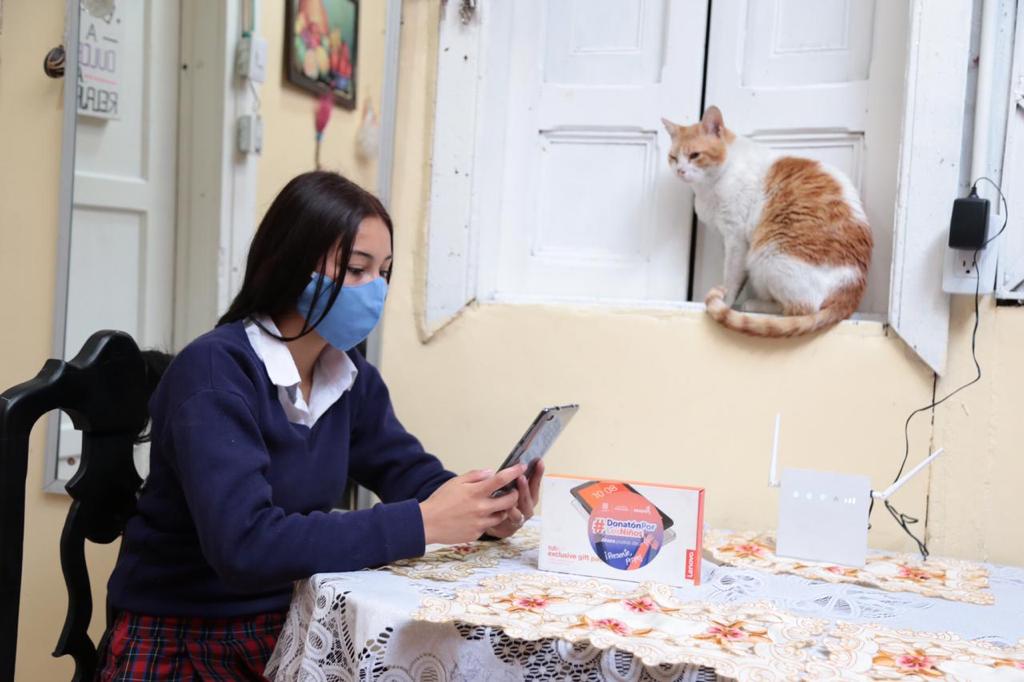 Clases virtuales. Ilustración.