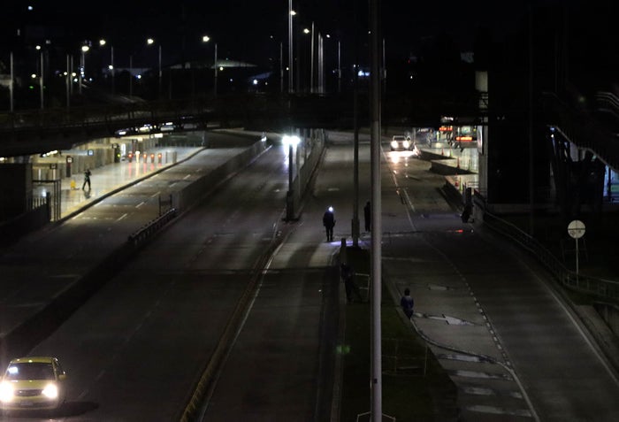 Bogotá en toque de queda